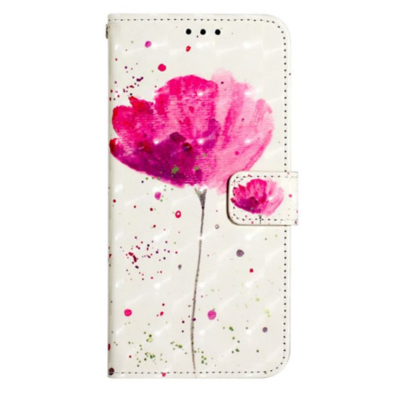 Leren Hoesje Poco C65 Papaver Bescherming Hoesje