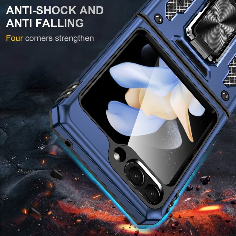 Case Hoesje Samsung Galaxy Z Flip 6 Telefoonhoesje Steunring Uit De Armor-serie