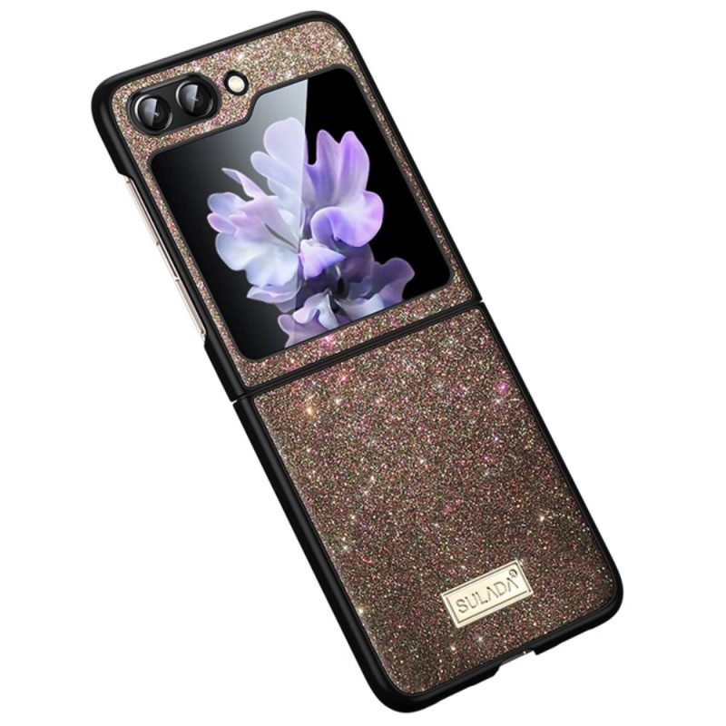 Cover Hoesje Samsung Galaxy Z Flip 6 Telefoonhoesje Sulada-glitter