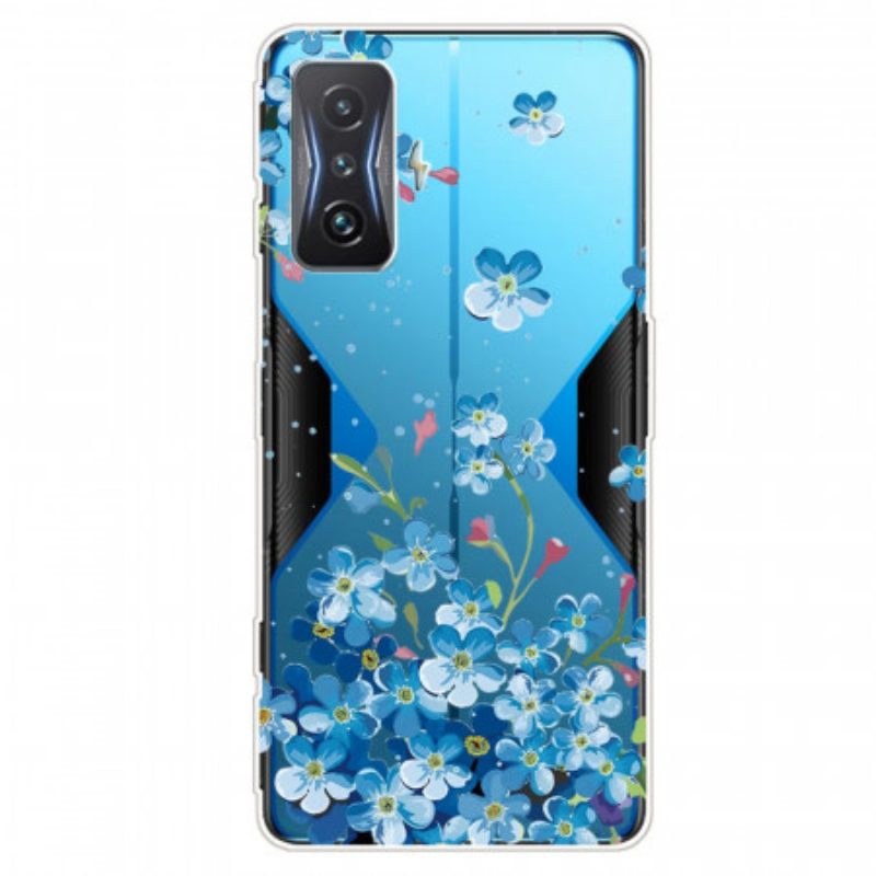 Hoesje voor Poco F4 GT Blauwe Bloemen