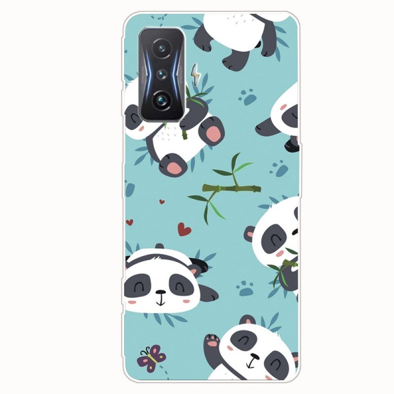 Hoesje voor Poco F4 GT Stelletje Panda's