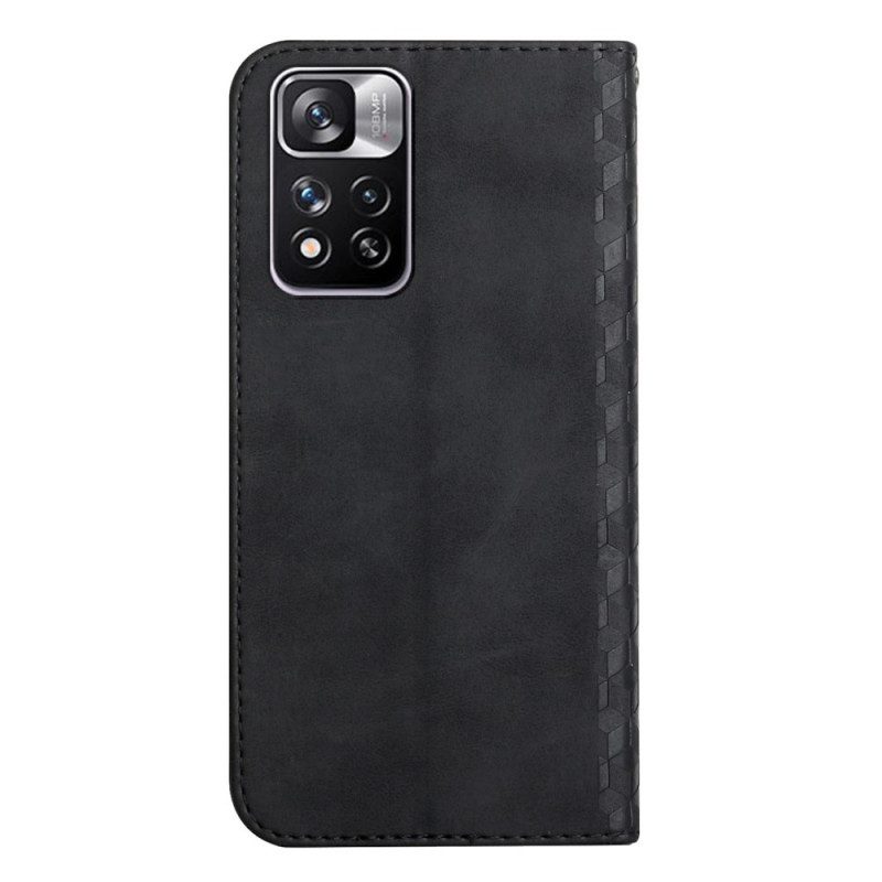 Bescherming Hoesje voor Xiaomi Redmi Note 11 Pro Plus 5G Folio-hoesje 3d-patroon Met Leereffect