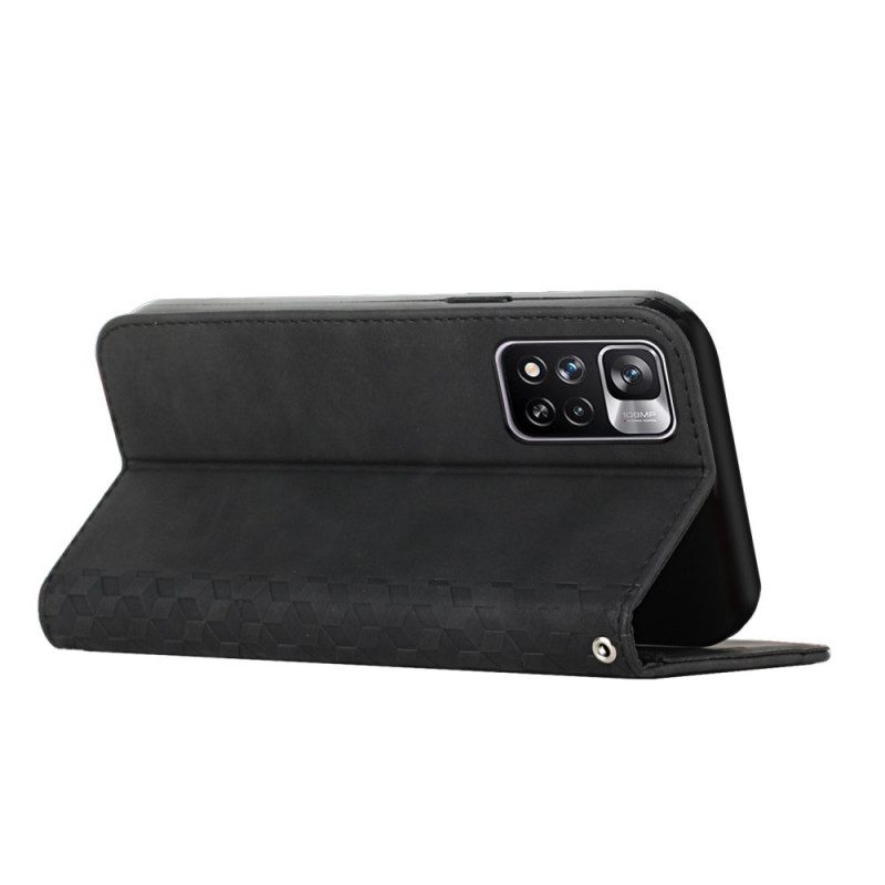 Bescherming Hoesje voor Xiaomi Redmi Note 11 Pro Plus 5G Folio-hoesje 3d-patroon Met Leereffect