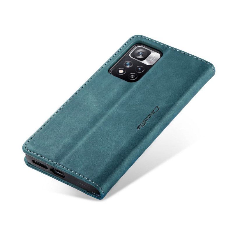 Bescherming Hoesje voor Xiaomi Redmi Note 11 Pro Plus 5G Folio-hoesje Caseme Kunstleer