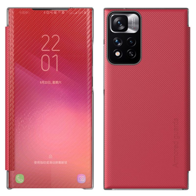 Bescherming Hoesje voor Xiaomi Redmi Note 11 Pro Plus 5G Koolstofvezel