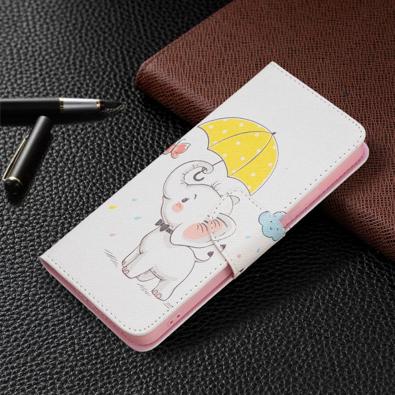 Folio-hoesje voor Xiaomi Redmi Note 11 Pro Plus 5G Baby Olifant