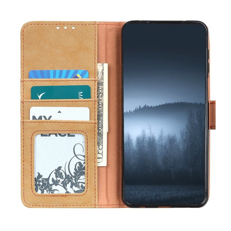 Folio-hoesje voor Xiaomi Redmi Note 11 Pro Plus 5G Khazneh Retro Splitleer