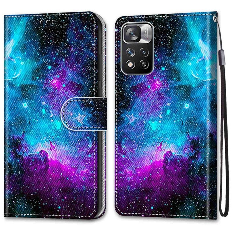 Folio-hoesje voor Xiaomi Redmi Note 11 Pro Plus 5G Kosmische Hemel