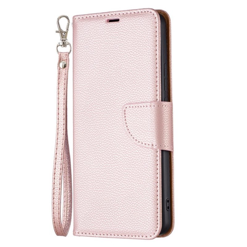 Folio-hoesje voor Xiaomi Redmi Note 11 Pro Plus 5G Lychee Schuine Sluiting