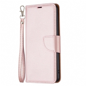 Folio-hoesje voor Xiaomi Redmi Note 11 Pro Plus 5G Lychee Schuine Sluiting