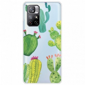 Hoesje voor Xiaomi Redmi Note 11 Pro Plus 5G Aquarel Cactussen