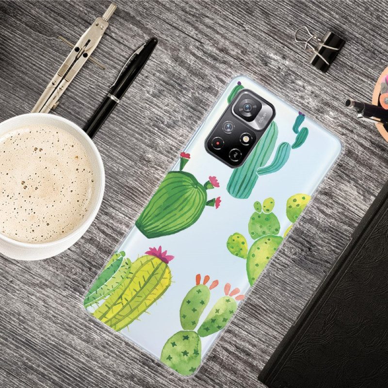 Hoesje voor Xiaomi Redmi Note 11 Pro Plus 5G Aquarel Cactussen