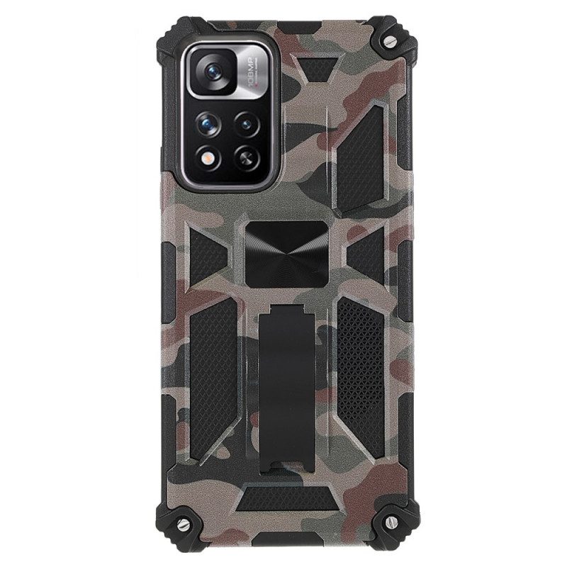 Hoesje voor Xiaomi Redmi Note 11 Pro Plus 5G Camouflage Verwijderbare Ondersteuning