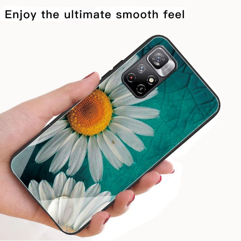 Hoesje voor Xiaomi Redmi Note 11 Pro Plus 5G Daisy Gehard Glas