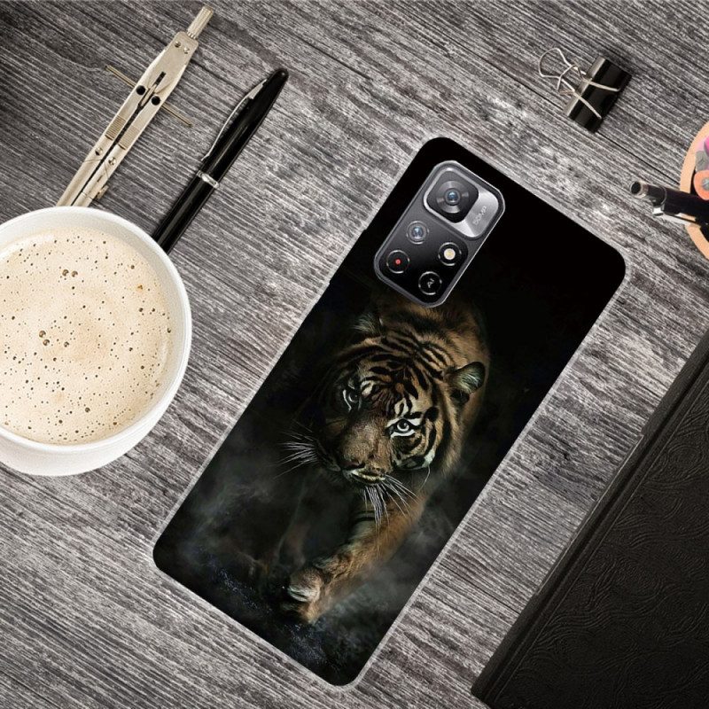 Hoesje voor Xiaomi Redmi Note 11 Pro Plus 5G Flexibele Tijger