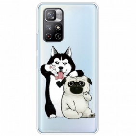 Hoesje voor Xiaomi Redmi Note 11 Pro Plus 5G Grappige Honden