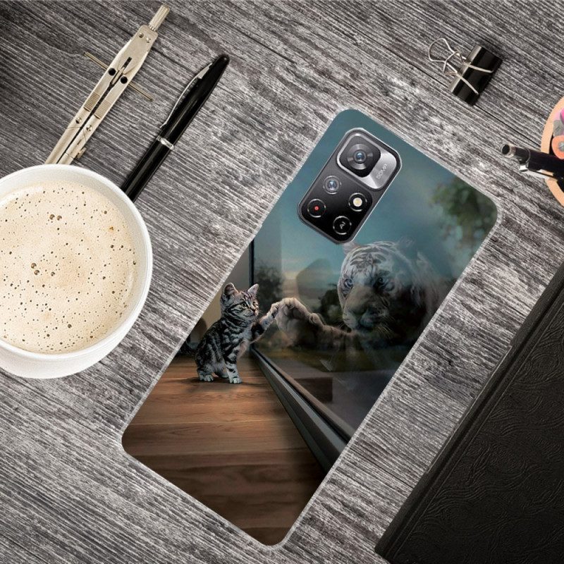 Hoesje voor Xiaomi Redmi Note 11 Pro Plus 5G Katachtige Droom Siliconen