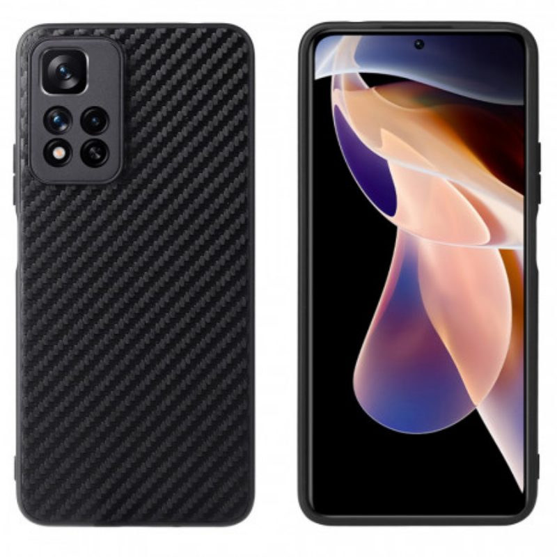 Hoesje voor Xiaomi Redmi Note 11 Pro Plus 5G Koolstofvezel