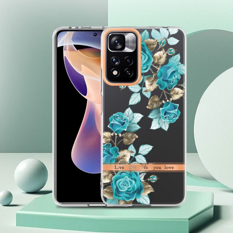 Hoesje voor Xiaomi Redmi Note 11 Pro Plus 5G Naadloze Bloemen