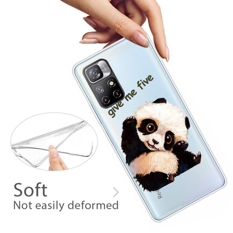 Hoesje voor Xiaomi Redmi Note 11 Pro Plus 5G Panda Geef Me Vijf