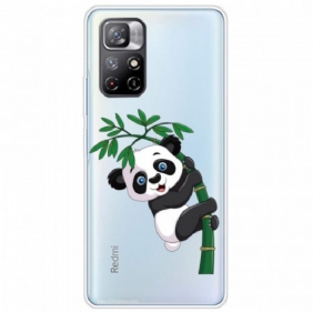 Hoesje voor Xiaomi Redmi Note 11 Pro Plus 5G Panda Op Bamboe