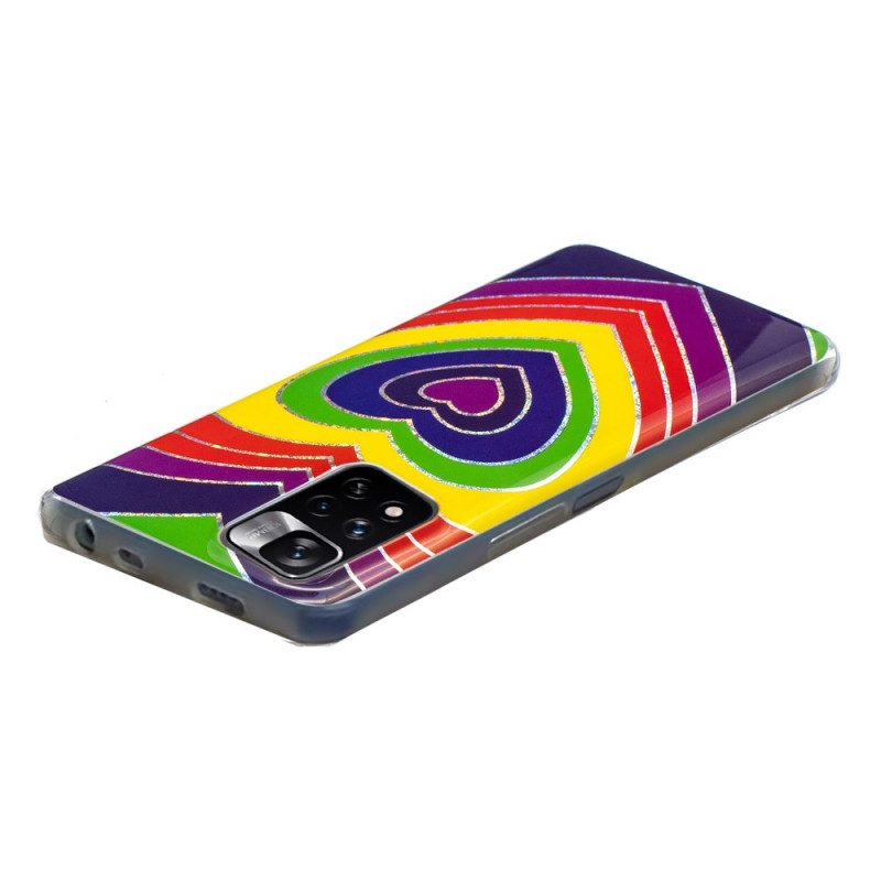 Hoesje voor Xiaomi Redmi Note 11 Pro Plus 5G Psychedelisch Hart