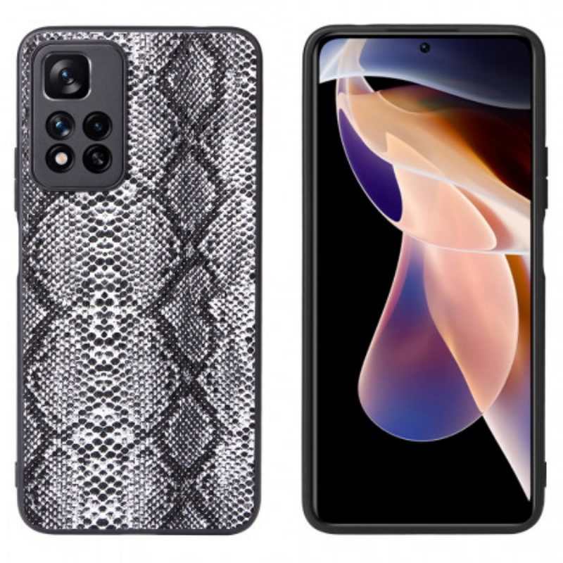 Hoesje voor Xiaomi Redmi Note 11 Pro Plus 5G Slangenhuid-effect