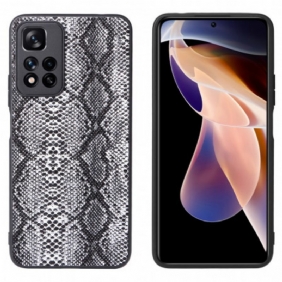 Hoesje voor Xiaomi Redmi Note 11 Pro Plus 5G Slangenhuid-effect