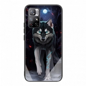 Hoesje voor Xiaomi Redmi Note 11 Pro Plus 5G Wolf Gehard Glas