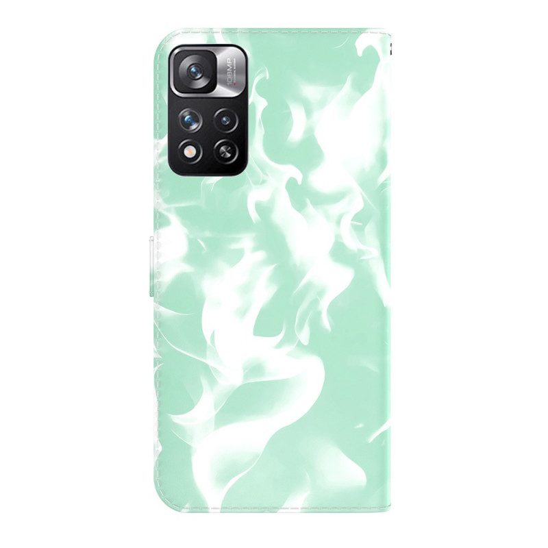 Leren Hoesje voor Xiaomi Redmi Note 11 Pro Plus 5G Abstract Patroon