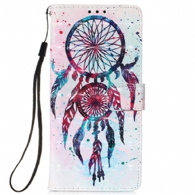 Leren Hoesje voor Xiaomi Redmi Note 11 Pro Plus 5G Aquarel Dromenvanger