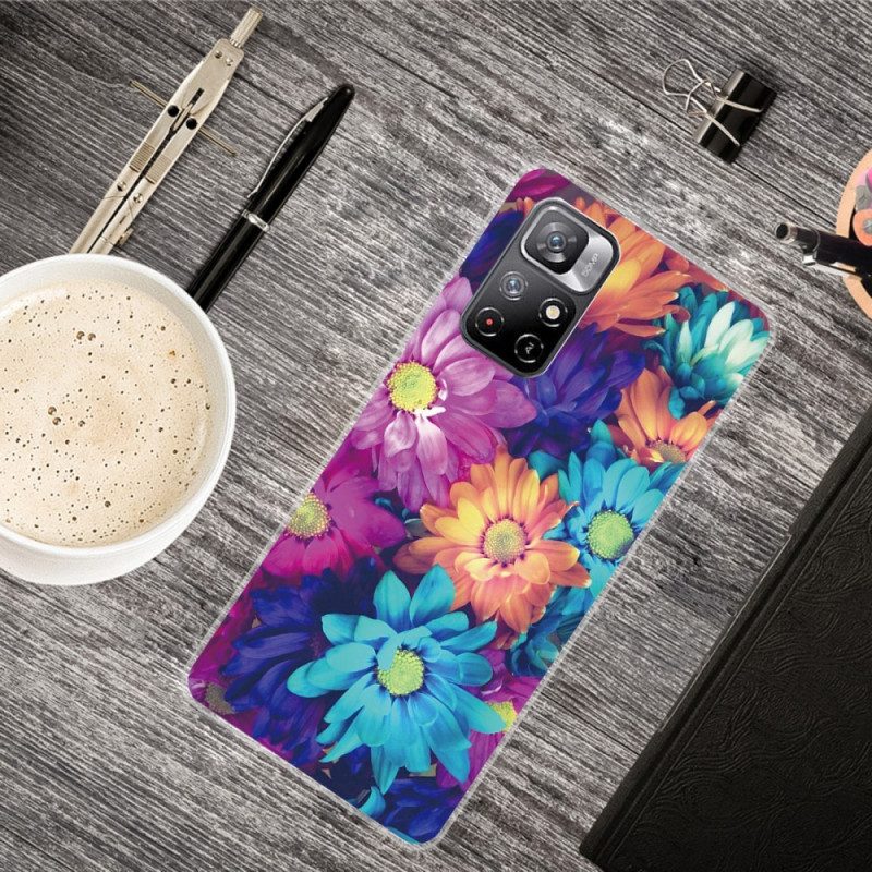 Telefoonhoesje voor Xiaomi Redmi Note 11 Pro Plus 5G Flexibele Bloemen