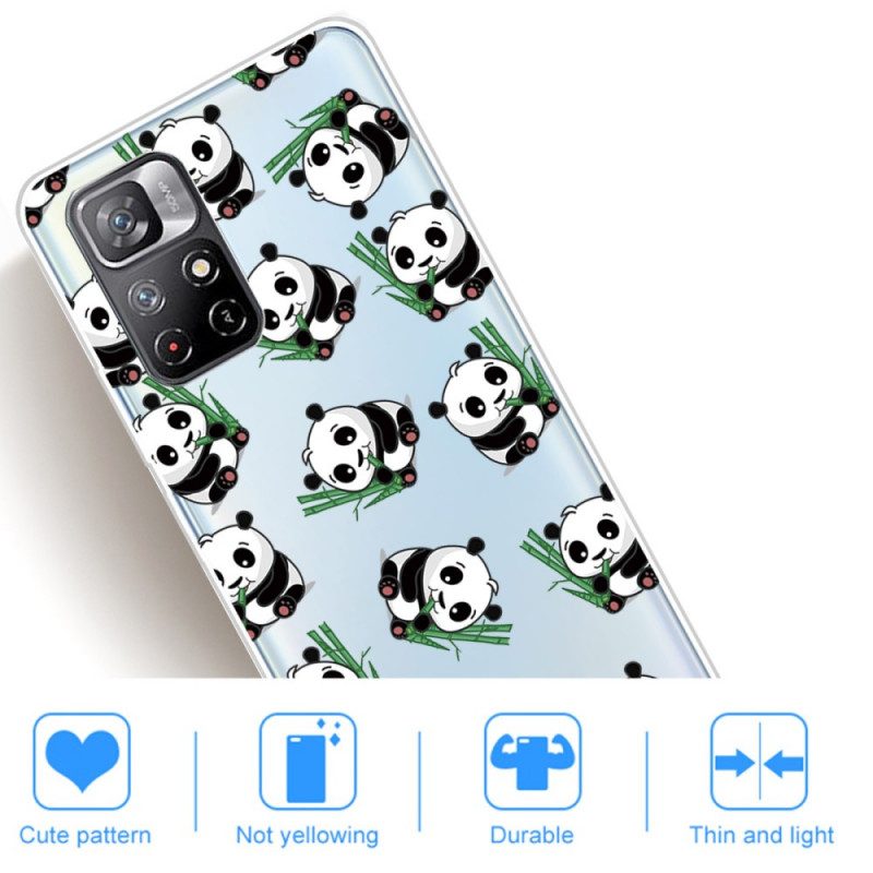 Telefoonhoesje voor Xiaomi Redmi Note 11 Pro Plus 5G Kleine Panda's