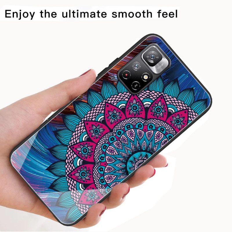 Telefoonhoesje voor Xiaomi Redmi Note 11 Pro Plus 5G Mandala Gehard Glas