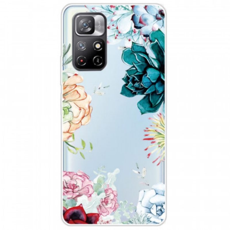 Telefoonhoesje voor Xiaomi Redmi Note 11 Pro Plus 5G Naadloze Aquarel Bloemen