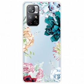 Telefoonhoesje voor Xiaomi Redmi Note 11 Pro Plus 5G Naadloze Aquarel Bloemen