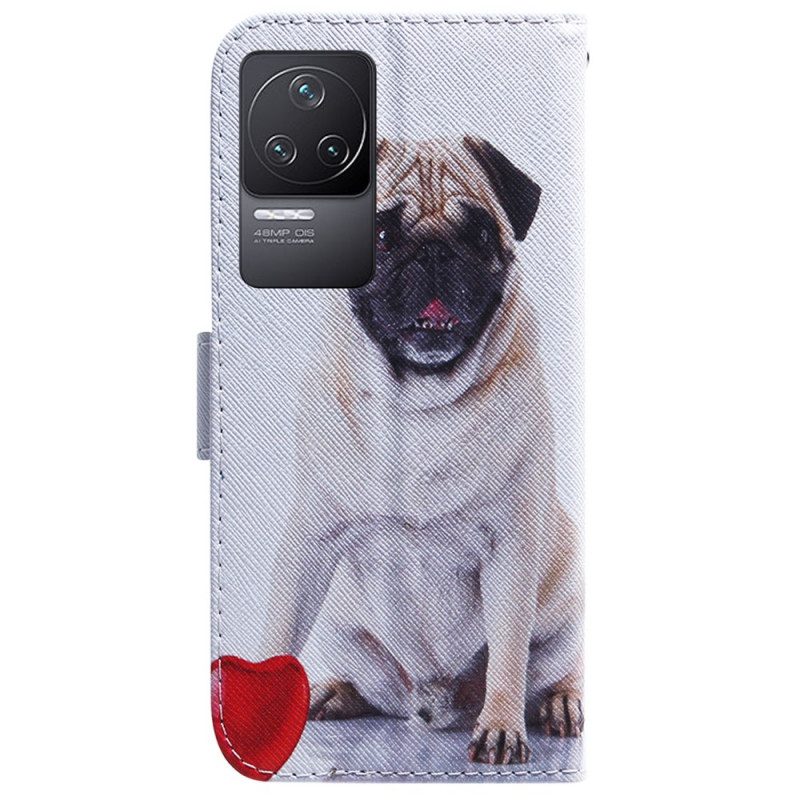 Folio-hoesje voor Poco F4 Mops Hond