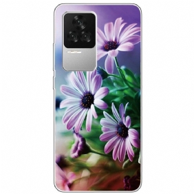 Hoesje voor Poco F4 Bloemen Siliconen