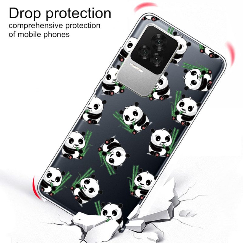 Hoesje voor Poco F4 Mooie Panda's