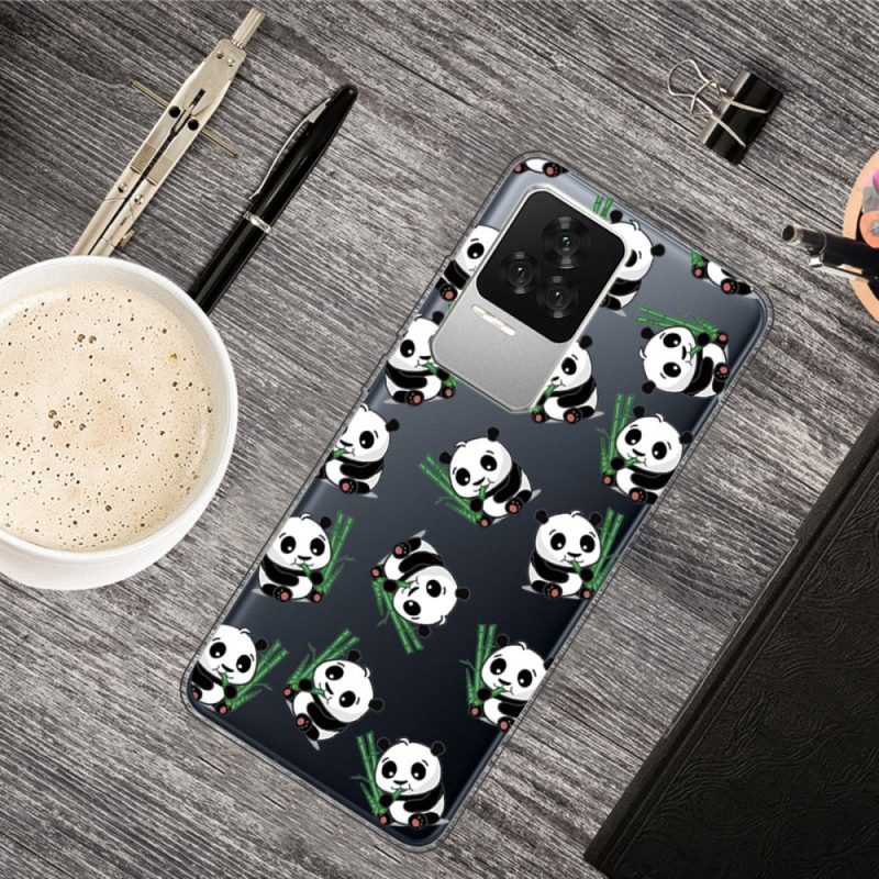 Hoesje voor Poco F4 Mooie Panda's