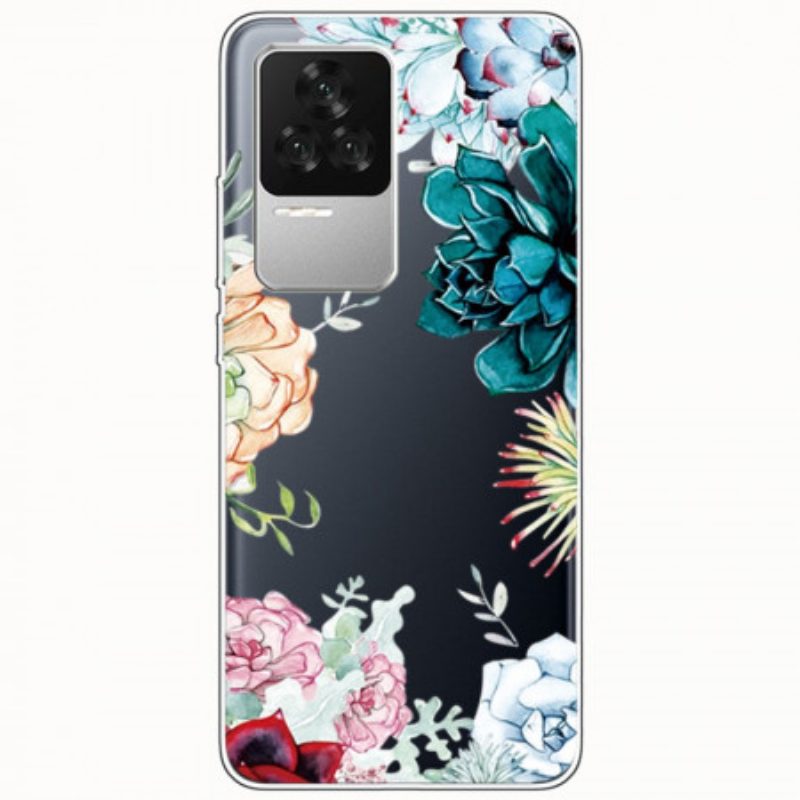 Hoesje voor Poco F4 Naadloze Bloemen