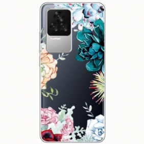 Hoesje voor Poco F4 Naadloze Bloemen