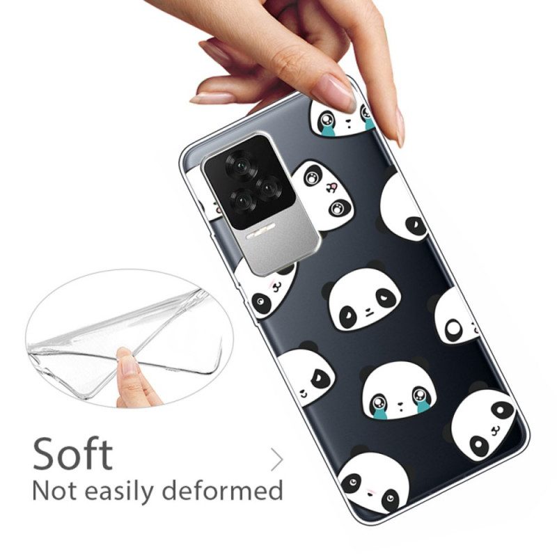 Hoesje voor Poco F4 Panda Koppen