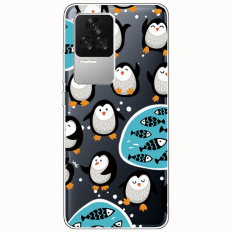 Hoesje voor Poco F4 Pinguïns