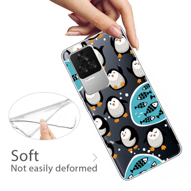 Hoesje voor Poco F4 Pinguïns