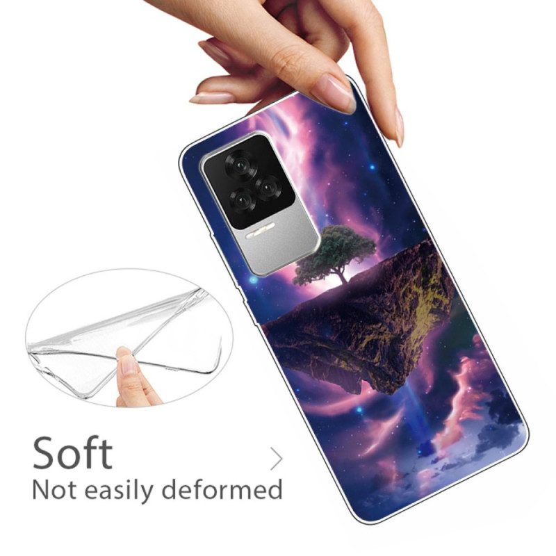 Telefoonhoesje voor Poco F4 Siliconen Futuristische Boom