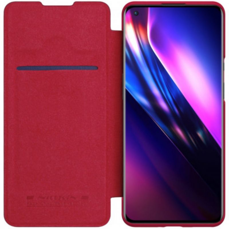 Bescherming Hoesje voor OnePlus 9 Pro Folio-hoesje Nillkin Qin-serie