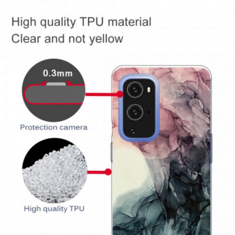 Hoesje voor OnePlus 9 Pro Gekleurd Marmer