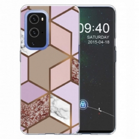 Hoesje voor OnePlus 9 Pro Geometrisch Marmer