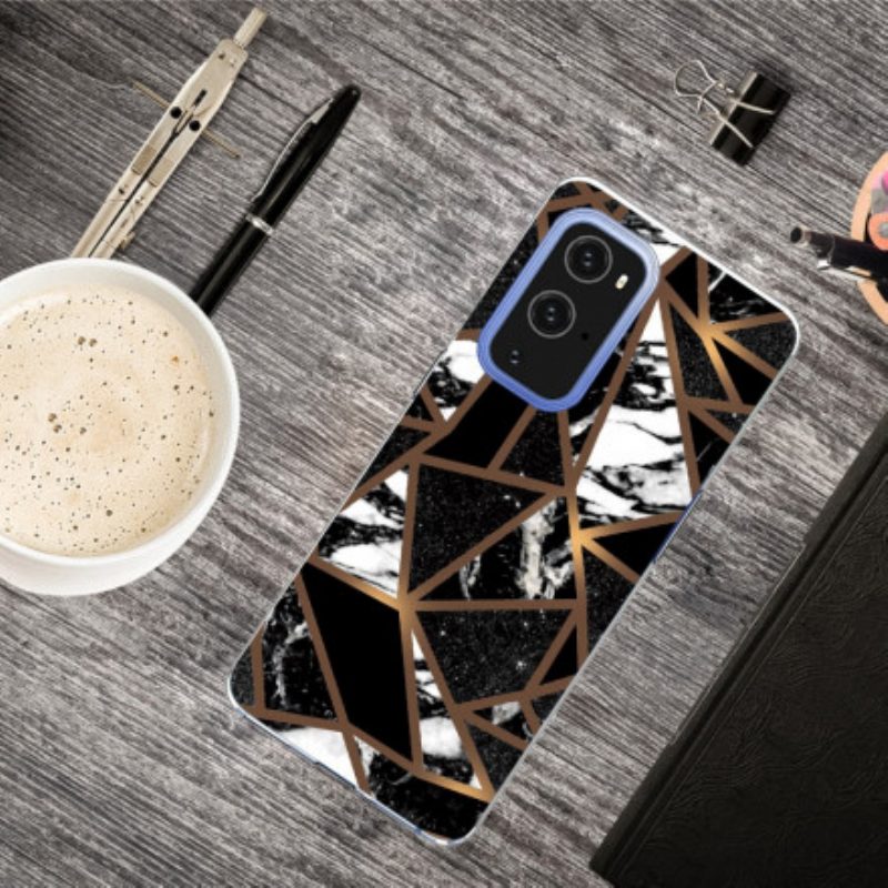 Hoesje voor OnePlus 9 Pro Geometrisch Marmer